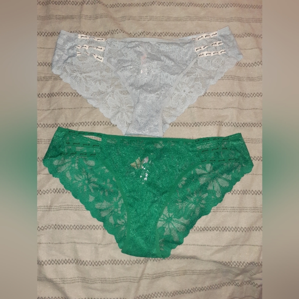 Pink Victoria secret panties 2ct